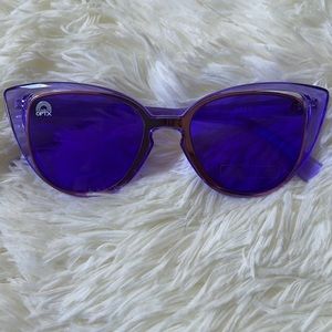 Rainbow OPTX purple cat eye sunglasses